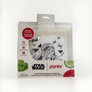 Star Wars Pyrex Platinum Silicone Storage Bags Sandwich Size